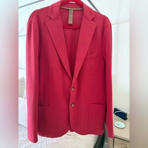 Eleventy Red Men's Single-Breasted Blazer